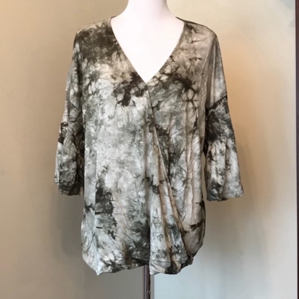 Bobeau tie dye wrap top